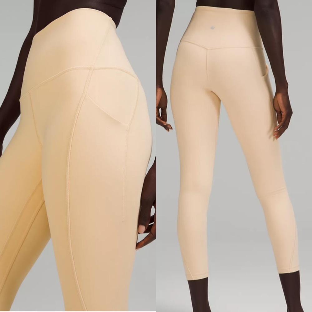 Sold Lululemon Align HR Pant POCKETS 25" - Prosecco - Picture 2 of 11